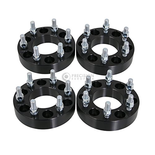 Wheel Adapters & Spacers Precision European Motorwerks 4x-50mm-6135-87.1-14x2-BK