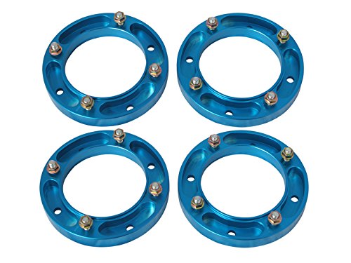 4pc 1 4x156 Blue Wheel Spacers Race - Polaris Ranger Predator Sportsman RZR ATV Yamaha Kawasaki Drive Train Precision European Motorwerks 4pc-25mm-4156-V2-BE