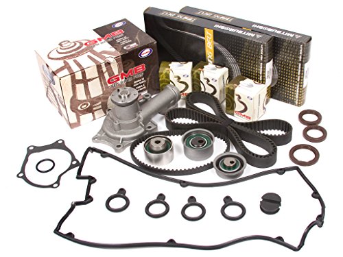 Evergreen TBK167MVC 89-94 Mitsubishi Eagle Hyundai 4G63 4G63T G4CN G4CP Timing Belt Kit Valve Cover Gasket GMB Water Pump Timing Belt Kits Evergreen Parts And Components TBK167