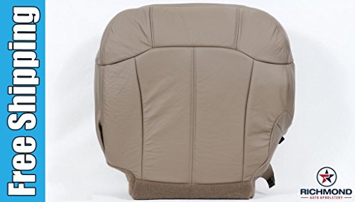2001 Chevy Silverado 2500HD 2500 HD LT LS Driver Side Bottom Replacement Leather Seat Cover, Tan Accessories Richmond Auto Upholstery 9902GM522DRBT