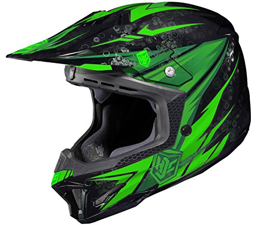 HJC CL-X7 Pop N' Lock Off-Road Motocross Helmet (MC-4, Large) Helmets HJC Helmets 744-944
