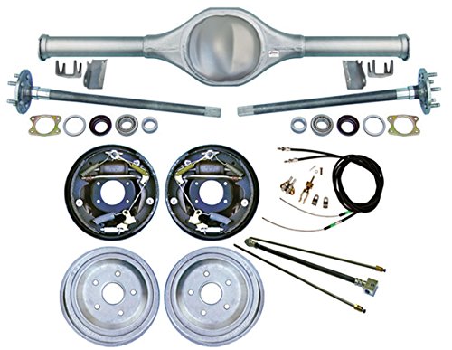 Currie JYJ8795X-K0, 87-95 Jeep Wrangler YJ Rear End with 10 Drum Brakes, Brake Lines, Parking Brake Cables, Axles, & Bearings, 1987, 1988, 1989, 1990, 1991, 1992, 1993, 1994, 1995 Jeep Wrangler Differential Kits Southwest Speed JYJ8795X-K0