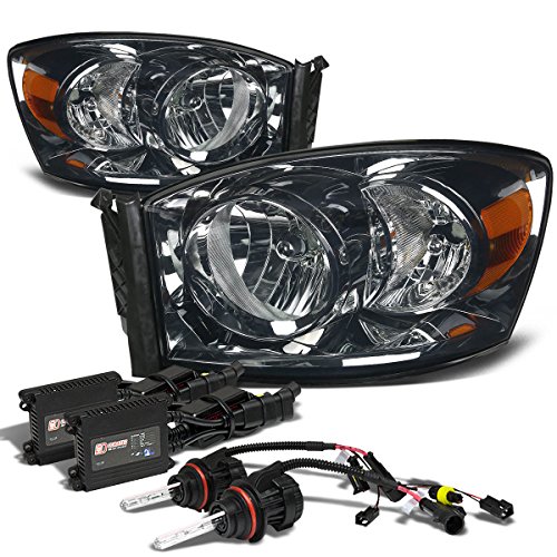 Headlight Assemblies Auto Dynasty AD-HLOH-DRM06SMAM+H13-HL10KBLS