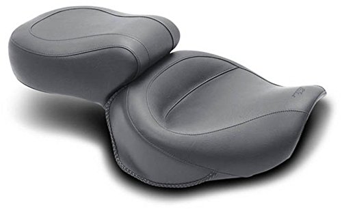 Mustang Seat Honda VT1100 Ace/Sabre/Shadow & Spirit Smooth Black Complete Seats Mustang Motorcycle Seats K489306