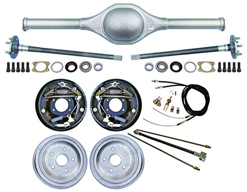Currie Enterprises UHD59INX-K0, 9 Ford 59 Street Rod Rear End with 10 Drum Brakes, Brake Lines, Parking Brake Cables, Axles, and Bearings, Hot Rod, Ratrod, Restoration, SWS Differential Kits Southwest Speed UHD59INX-K0