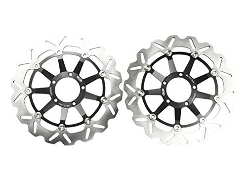 1 Pair Racing Sport Motorcycle Bearing brake rotor disc Fit for DUCATI 999 R 998 02 FRONT - L / R Black Rotors Niree DSP2-1-064W-018