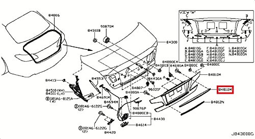 Trunk Lock Release Infiniti 84861-1ME0A