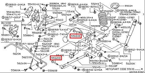 Shocks, Struts & Suspension Infiniti 54368-0W02A
