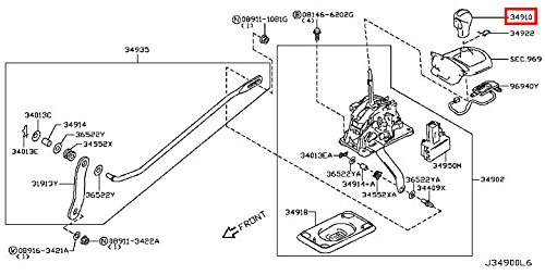 Transmissions & Parts Infiniti 34910-JK03A