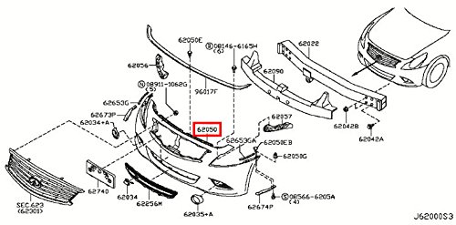 Bumpers Infiniti 62022-JK20H