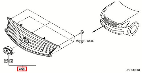 Grilles Infiniti 62310-1NF1A