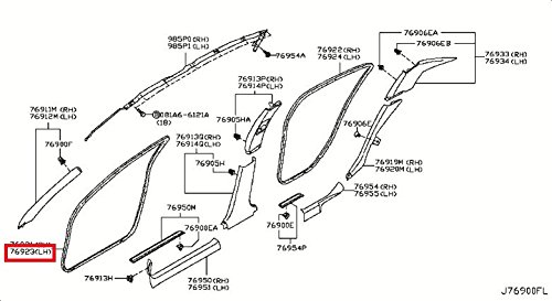 Moldings Infiniti 76922-1NM0A