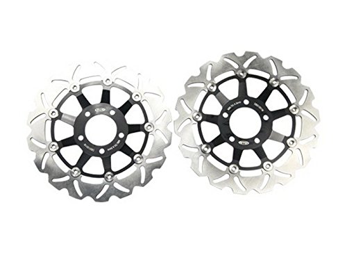 Motorcycle Accessories Stainless Steel Front Rear Disc Brake And Rotor 1 Pair Fit For SUZUKI RF 600 R 600 1993 94 95 96 1997 FRONT - L / R Rotors CHAN CHAN801-DBS1001W018