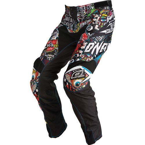 O'Neal Racing Mayhem Crank Men's Off-Road Motorcycle Pants - Black/Multi / Size 42 Pants & Chaps O'Neal 0123-142