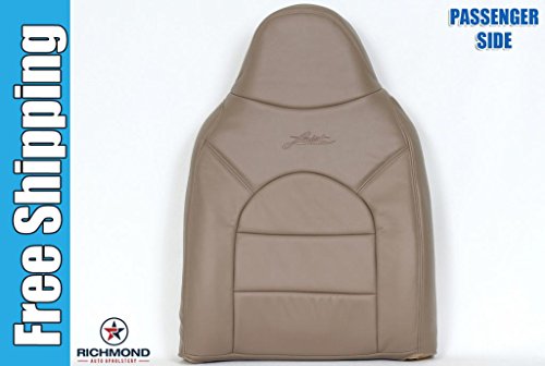1999 Ford F-450 Lariat Passenger Side Lean Back Replacement Leather Seat Cover, Tan Accessories Richmond Auto Upholstery FRSD99PLBTL
