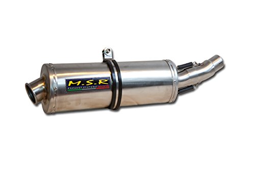 EXHAUST APPROVED MSR HONDA CRF 250 2004/05 CROSS ENDURO MOTARD OFF-ROAD Monoval Oval Stainless Steel Pipes M.S.R HON.3 MOSS