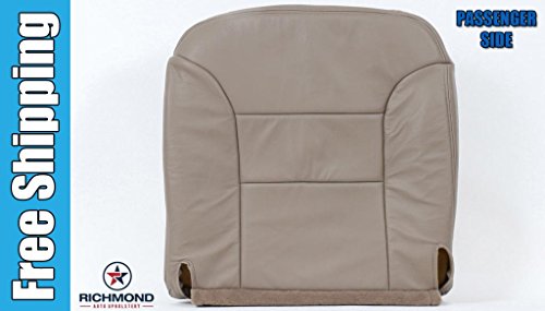 1995 1996 1997 1998 1999 Chevy Silverado 2500 6.5L Turbo Diesel 5.7L V8 Vortec LT LS -Passenger Side Bottom Replacement Leather Seat Cover, Tan Accessories Richmond Auto Upholstery 9599GM522PASBT