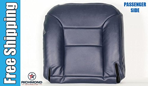 1995 1996 1997 1998 1999 Chevy Silverado 3500 6.5L Turbo Diesel 5.7L V8 Vortec LT LS -Passenger Side Bottom Replacement Leather Seat Cover, Blue Accessories Richmond Auto Upholstery 9599GM262PASBT