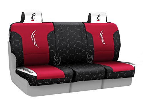 Coverking Front 40/20/40 NCAA Licensed Custom Fit Seat Cover for Select Isuzu NPR/NPR-HD/NQR Models - Neosupreme (University of Cincinnati) Accessories Coverking CSCELAIS7034_ELA30
