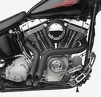 ACCESSORIESHD - 1 3/4 Inch Black LAF Ground Shakers Exhaust for Harley-Davidson Sportsters, Baggers, Softails and Customs Mufflers ACCESSORIESHD LAFB 1 3/4