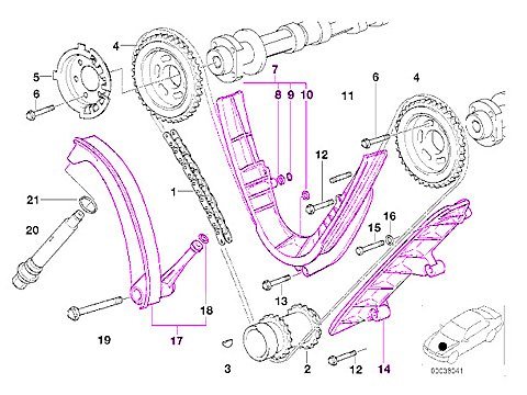 Timing Parts BMW 36896707282