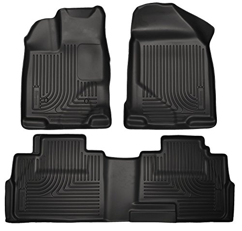 Weathertech 446461-440752 1st & 2nd Row Black Floor Liner for 2012 - 2014 Ford Focus Custom Fit WeatherTech 446461-440752