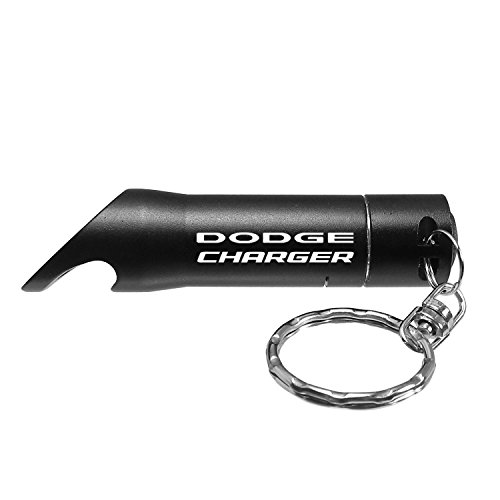 Dodge Charger Black LED Flashlight Bottle Opener Key Chain Key Chains Au-Tomotive Gold, INC. 35841