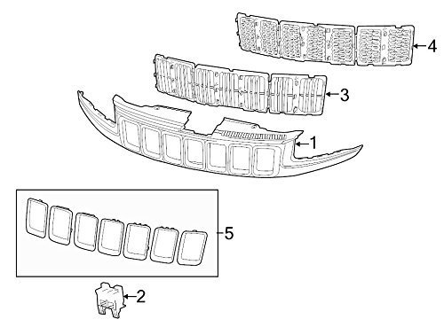 Grille Inserts Mopar Mopar Part