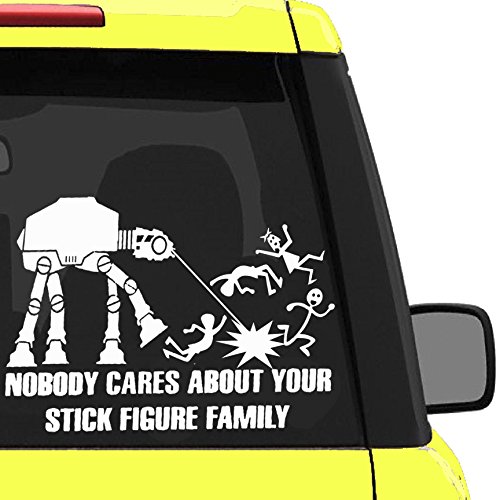 Bumper Stickers, Decals & Magnets Nepa Designs 116StickFigureFamily1