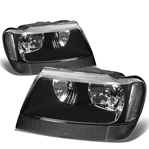 Headlight Assemblies Auto Dynasty AD-HL-OH-JGC99-BK-CL1