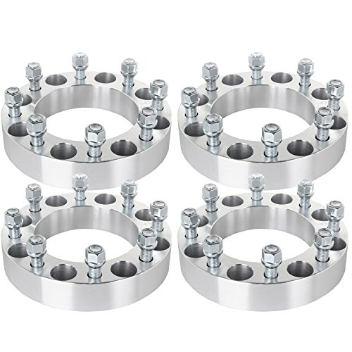 ECCPP Wheel Spacers 4PCS 1.5 8x170mm to 8x170mm(125 mm) for Ford F-250 F-350 Excursion Powerstroke 1999 2000 2001 2002 with 14x2 Studs & LUG Nuts Spacers ECCPP ECCPP07065302