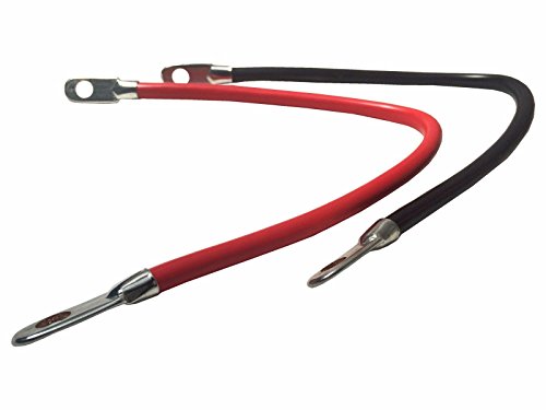 2PC 4 AWG Gauge Red Black Battery Post Inverter Cables Solar, Golf Car RV Boat Power Inverters Unique Imports Unique Imports