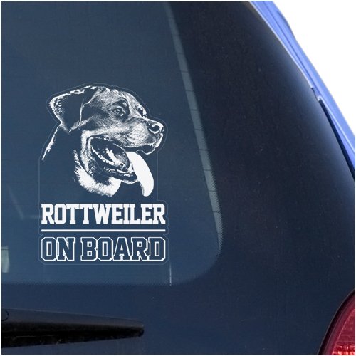 Bumper Stickers, Decals & Magnets Vinyl Designs MCW-Rottie-OB