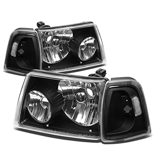 Headlight Assemblies Auto Dynasty AD-HL-OH-FRAN01-BK-CL1