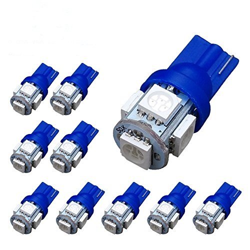 Ignition Lights YITAMOTOR 10xT10-5-Blue