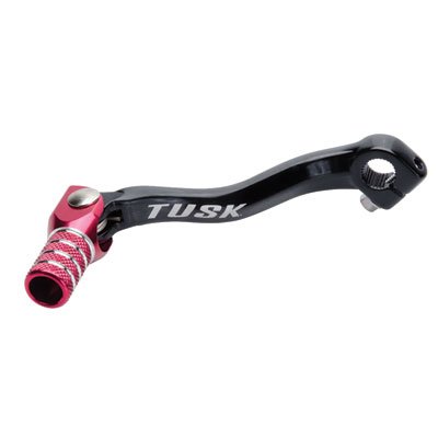 Tusk Folding Shift Lever Black/Red Tip - Fits: Yamaha RAPTOR 700R 2013-2018 Shift Tusk 103-085-0076