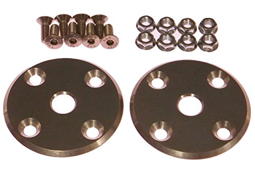 Billet Aluminum Hood Pin Plate Kit Replacement Plates 551444 Hood Pins ICT Billet 551444