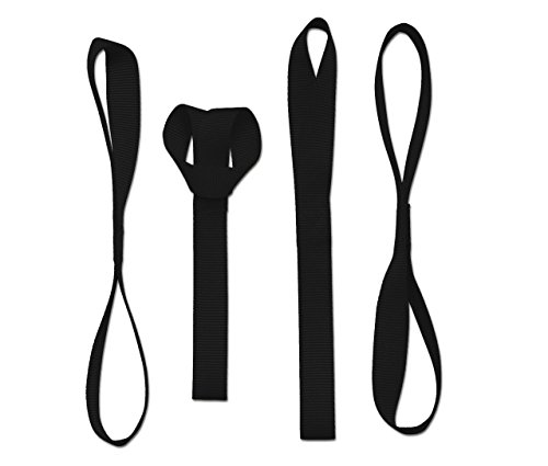 Tie-Downs Approved for Automotive SoftLoops-4pcs-Black