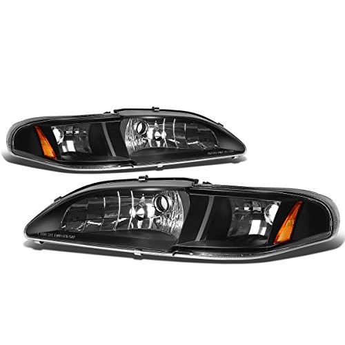 Headlight Assemblies Auto Dynasty AD-HL-FM94-1PC-BK-AM