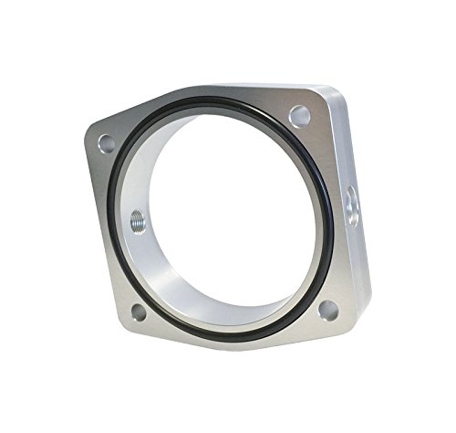 Torque Solution Throttle Body Spacer (Silver): Fits Nissan / Infiniti VQ35DE Engine Fuel Injection Torque Solution TS-TBS-024