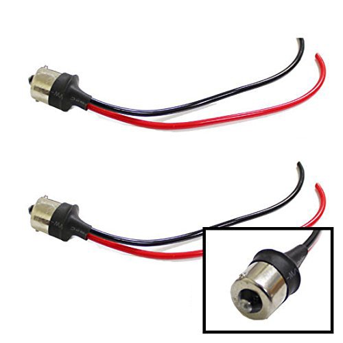 iJDMTOY (2) 1156/7506 Male Adapter Wiring Harness For Car Motorcycle Headlight Tail Lamp Turn Signal Lights Retrofit Wiring Harnesses iJDMTOY AA1098