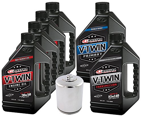 MaximaHiflofiltro VTTOCK15 Complete Engine Oil Change Kit for V-Twin Full Synthetic Harley Davidson Twin Cam, 6 quart Motor Oils MaximaHiflofiltro VTTOCK15