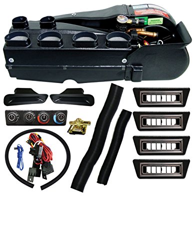 Vintage Air Gen II Super Heat AC Defrost System w/ Black 4 Knob Control Hot Rods Classics Air Conditioning Vintage Air 61005-VUZ-A, 49200-RHA, 49059-VUL