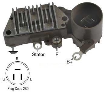 New Voltage Regulator For Nd, Honda Accord, Celica, Camry Toyota Sky - IN220 Voltage Regulators Transpo 46-IN220