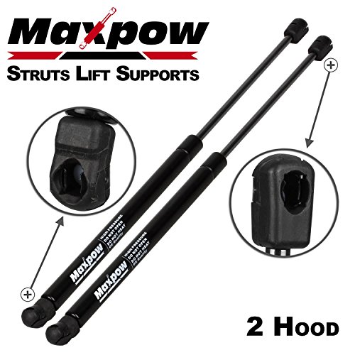 Maxpow Qty (2) Front Hood Gas Charged Lift Support Struts For 2004 Nissan Pathfinder, 2005-2013 Nissan Armada Lift Supports Maxpow 126700
