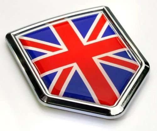 Car Chrome Decals CBSHD250 Great Britain Flag British Emblem Chrome Car Decal Sticker badge 3D England United Kingdom Bumper Stickers, Decals & Magnets Car Chrome Decals CBSHD250