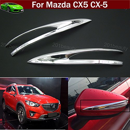 2pcs ABS Chrome Rearview Side Mirror Cover Trim Strip Emblems For Mazda CX5 CX-5 2015 2016 2017 2018 ( Not fit for 2017 Mazda CX5 GT Modal ) Chrome Trim & Accessories Tiantian Guangzhou Tiantian Auto part Co.,Ltd