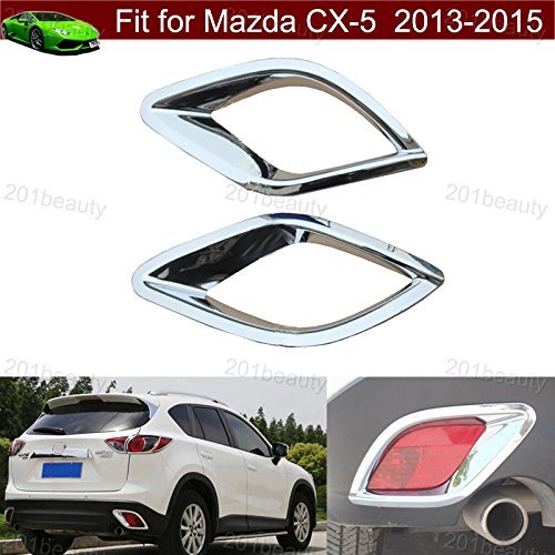 New 2pcs Chrome Rear Fog Light Lamp Frame Cover Trim Emblems For Mazda CX-5 CX5 2013 2014 2015 2016 Chrome Trim & Accessories Tiantian Guangzhou Tiantian Auto part Co.,Ltd