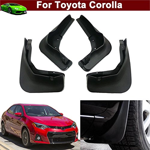 New 4pcs Mud Flap Splash Guard Fender Mudguard Mudflap For Toyota Corolla 2014 2015 2016 2017 2018 (not fit for Corolla LE modal) Mud Flaps & Splash Guards Tiantian Guangzhou Tiantian Auto part Co.,Ltd