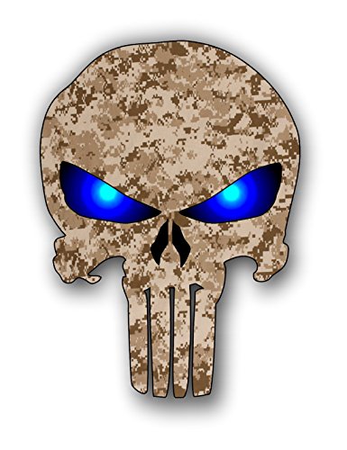 Bumper Stickers, Decals & Magnets Vinyl Junkie Graphics desert digital camouflage punisher